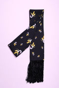 Fringed Scarf Bandeaux Logo Luana Ga'